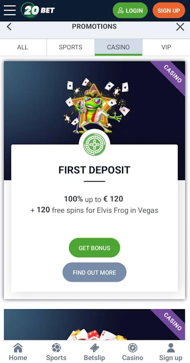 20Bet Casino Online